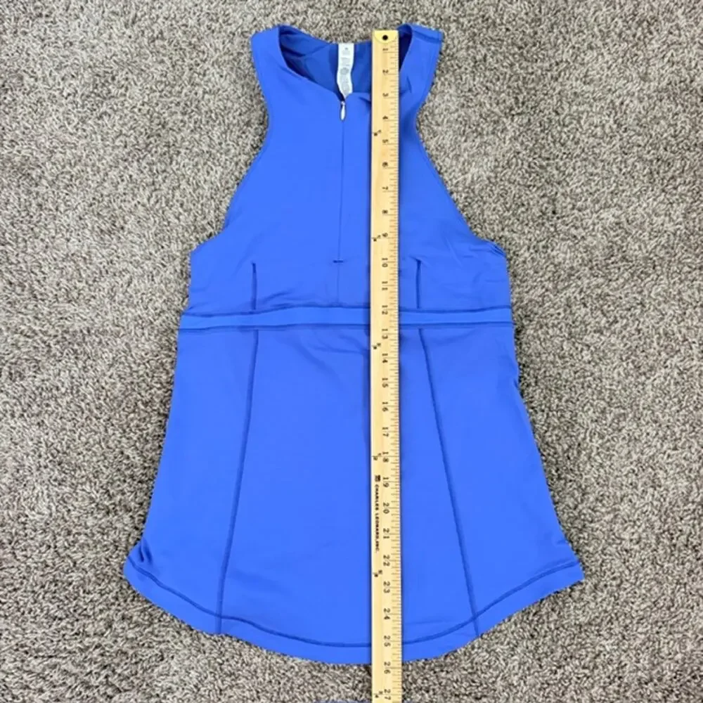 Lululemon Lot of 3 Cycling Zippy Run Tanks High Neck Zip Up Shelf Bra Women's 8